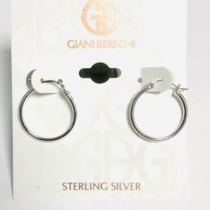 GIANI BERNINI • 925 Sterling Silver Hoop Earrings